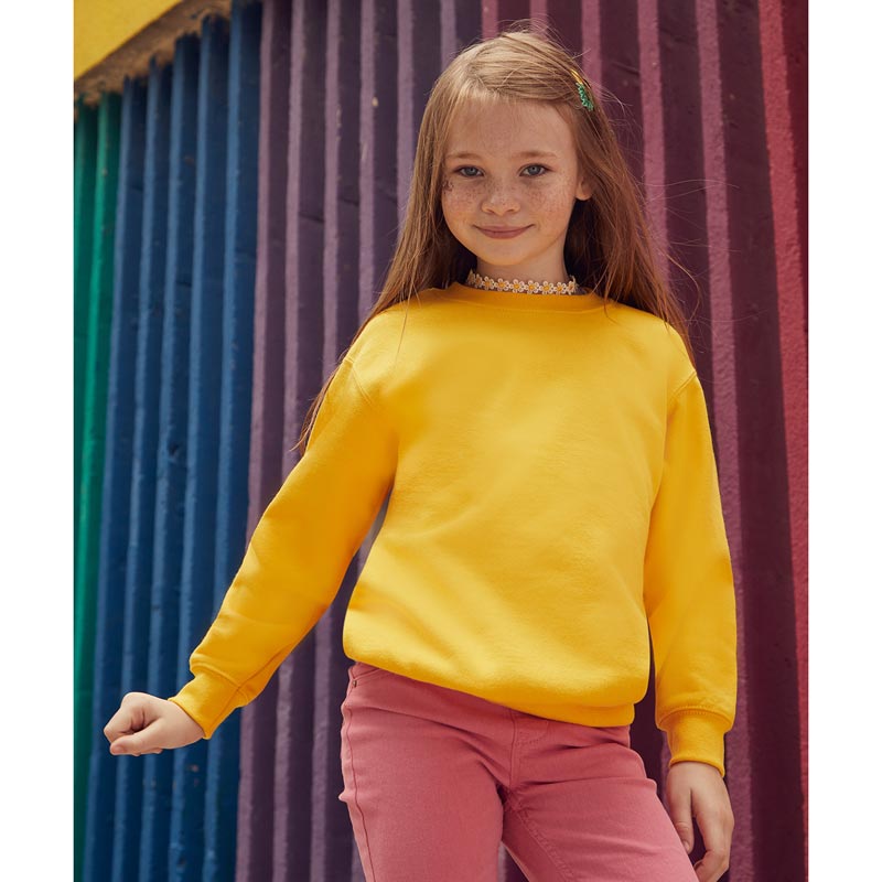 Kids classic set-in sweatshirt - Burgundy 3/4 Years
